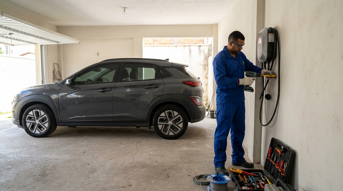 Instalacao de carregador de carro eletrico em Maceió‑AL