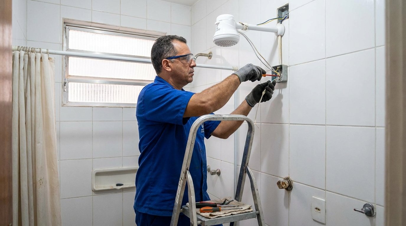 Instalacao de chuveiro eletrico em Maceió‑AL