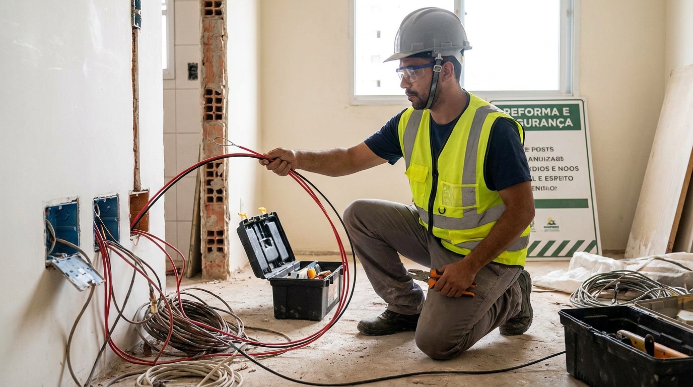 Troca de fiacao eletrica em Maceió‑AL