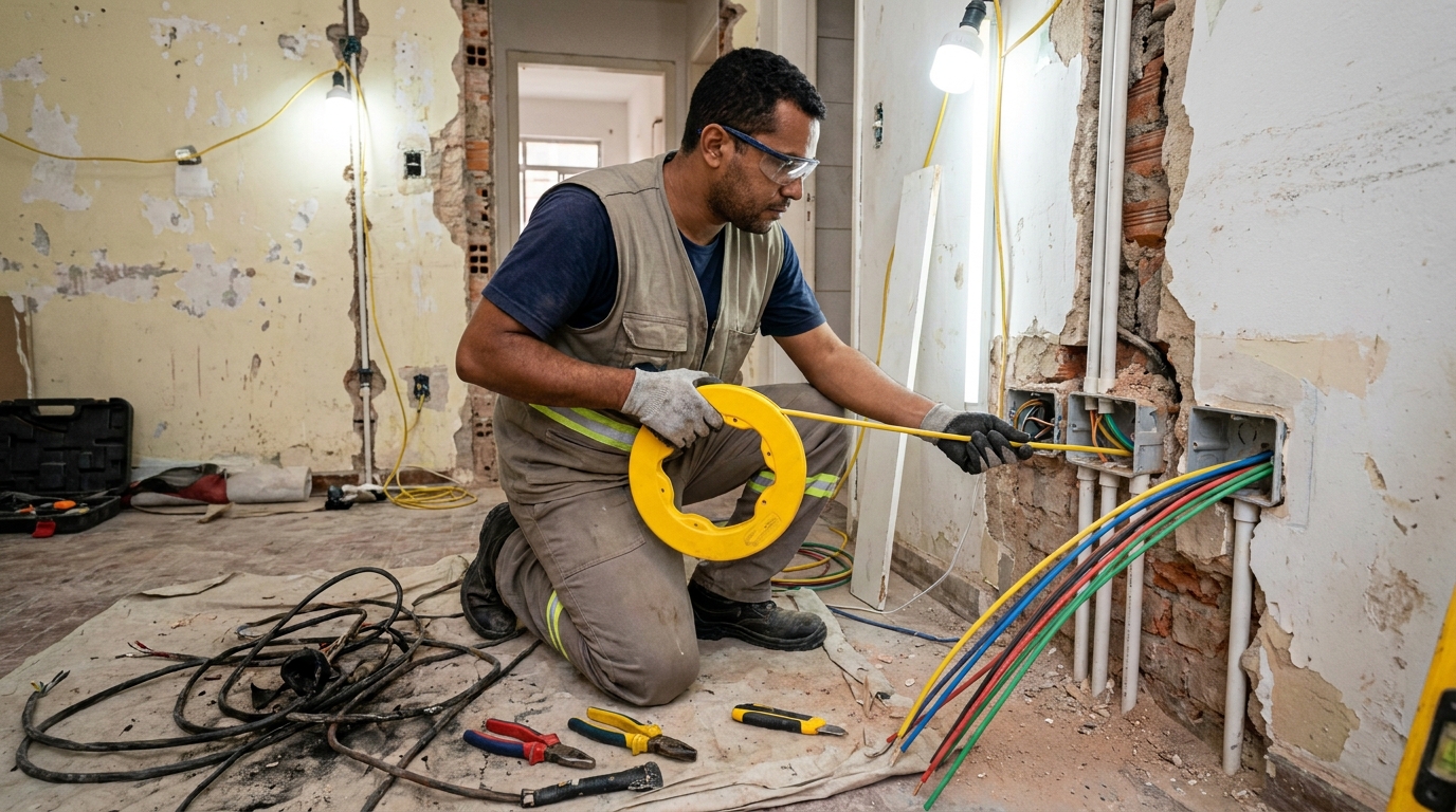 Troca de fiacao eletrica profissional em Maceió‑AL